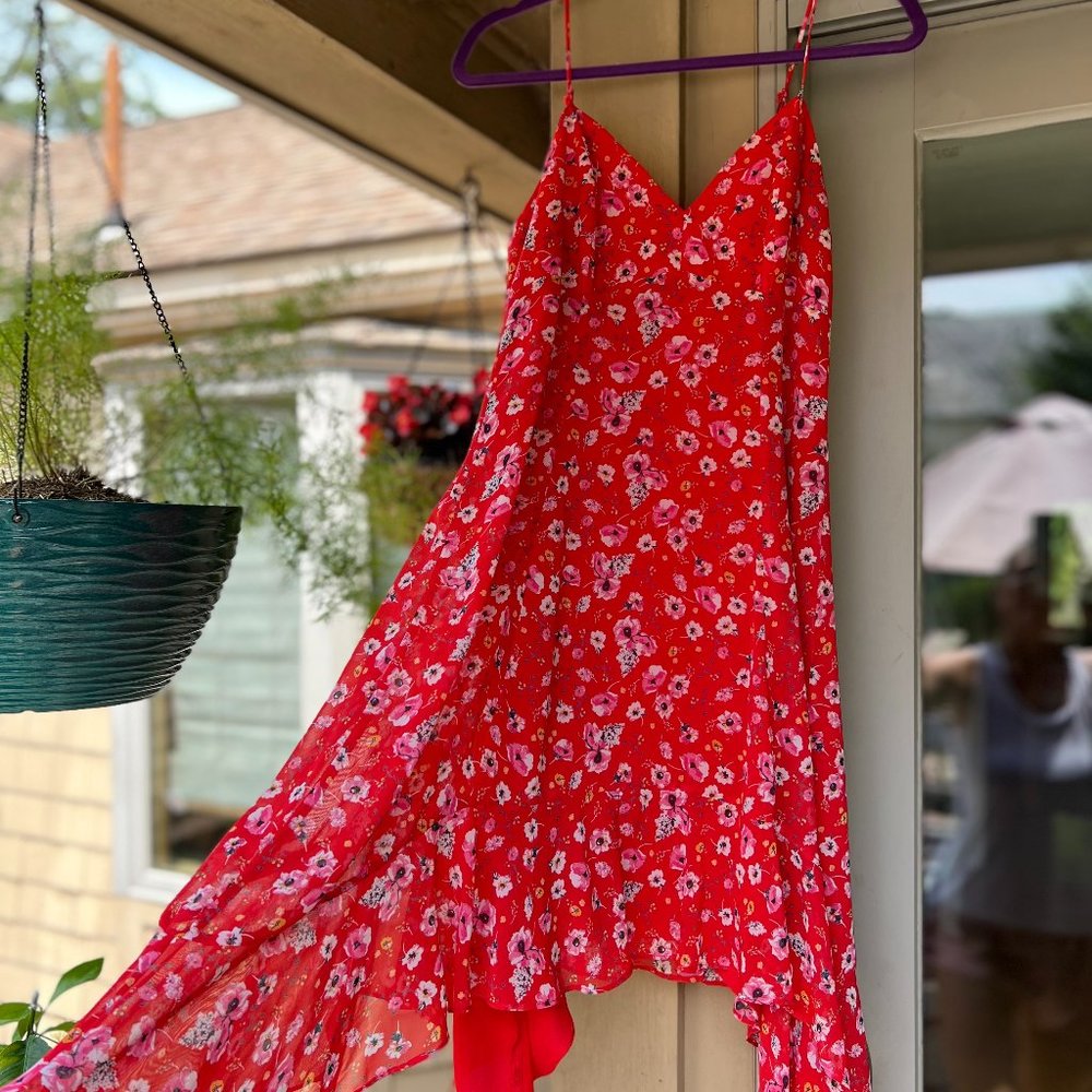 Flowery, Summer Dress - Size S